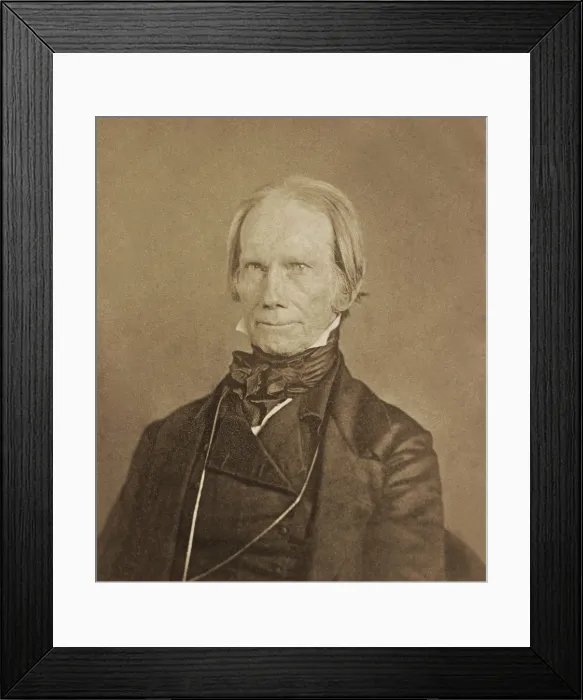 Framed Print : Henry Clay, Senator from Kentucky, in photo portrait by Frederick De Bourg Richards, taken between 1845-1852 Framed Print : Henry Clay, Senator from Kentucky, in photo portrait by Frederick De Bourg Richards, taken between 1845-1852