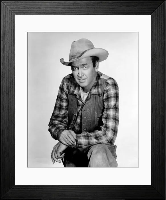 Framed Print : TWO RODE TOGETHER, James Stewart, 1961