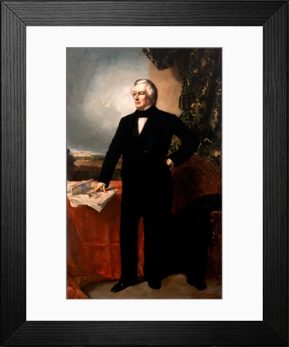 Framed Print : MILLARD FILMORE, by George Peter Alexander Healy, 1857, American painting, oil on canvas (BSLOC_2018_5_150)
