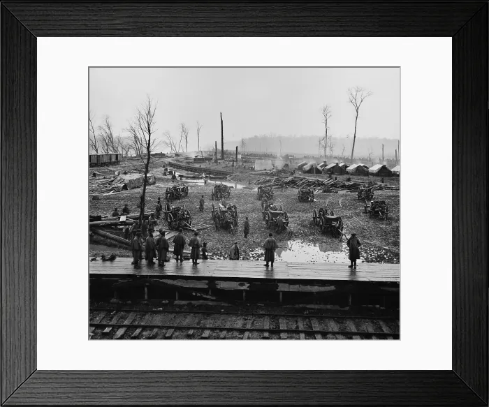 Framed Print : Camp of Tennessee Colored Battery in Johnsonville, Tennessee, 1864 Framed Print : Camp of Tennessee Colored Battery in Johnsonville, Tennessee, 1864