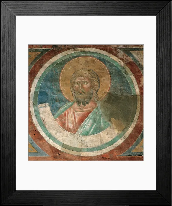 Framed Print : Medallions of the transept, by Unknown Artist, 14th Century, - Italy, Lazio, Rome, Santa Maria Maggiore Basilica. Detail