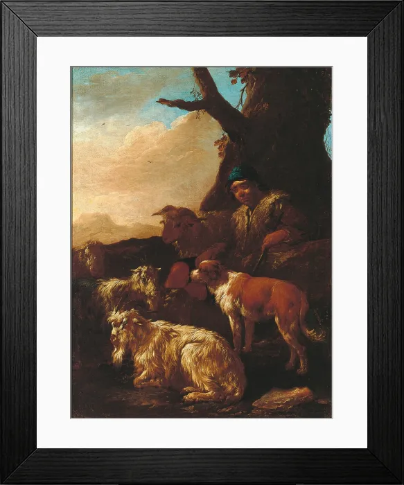 Framed Print : Shepherds and Animals, by Philipp Peter Roos known as Rosa da Tivoli, 17th Century, - Italy, Lazio, Rome, Banca dItalia Art collections, Palazzo Koch Framed Print : Shepherds and Animals, by Philipp Peter Roos known as Rosa da Tivoli, 17th Century, - Italy, Lazio, Rome, Banca dItalia Art collections, Palazzo Koch