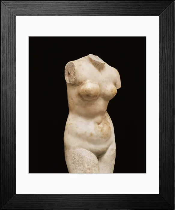 Framed Print : Statue of Venus, by Unknown Artist, 1st Century a.D. -, - Italy, Tuscany, Florence, Fiesole, Archaeological Museum. Detail