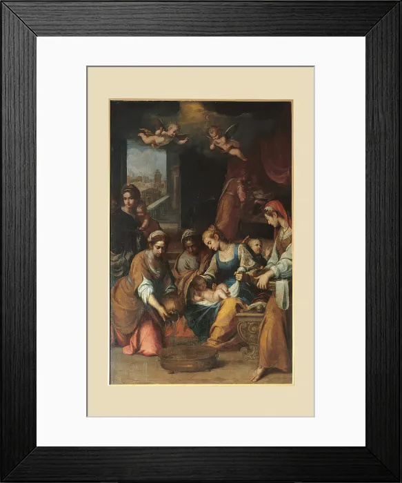Framed Print : Nativity of the Virgin Mary, by Claudio Ridolfi, 17th Century, - Italy, Lombardy, Milan, Cassano dAdda - hamlet of Groppello dAdda Framed Print : Nativity of the Virgin Mary, by Claudio Ridolfi, 17th Century, - Italy, Lombardy, Milan, Cassano dAdda - hamlet of Groppello dAdda
