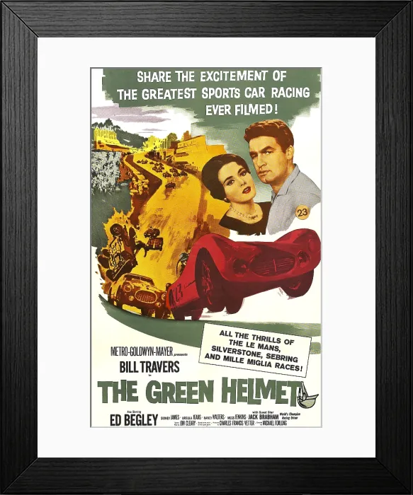 Framed Print : THE GREEN HELMET, from left: Nancy Walters, Bill Travers, 1961