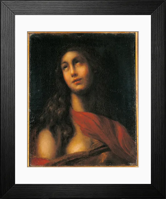 Framed Print : Mary Magdalene, by attributed to Francesco Furini, 17th Century, oil on canvas, cm 49, 4 x 40, 2 - Italy, private collection, Banca Popolare di Milano Art Collection Framed Print : Mary Magdalene, by attributed to Francesco Furini, 17th Century, oil on canvas, cm 49, 4 x 40, 2 - Italy, private collection, Banca Popolare di Milano Art Collection