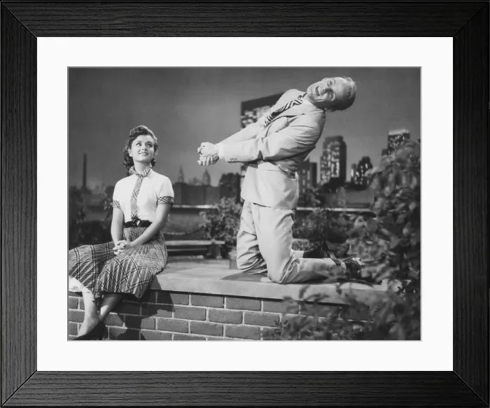 Framed Print : GIVE A GIRL A BREAK, from left: Debbie Reynolds, Bob Fosse, 1953 Framed Print : GIVE A GIRL A BREAK, from left: Debbie Reynolds, Bob Fosse, 1953