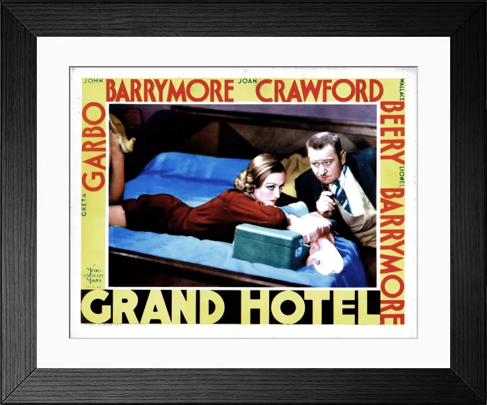 Framed Print : GRAND HOTEL, from left, Joan Crawford, Wallace Beery, 1932
