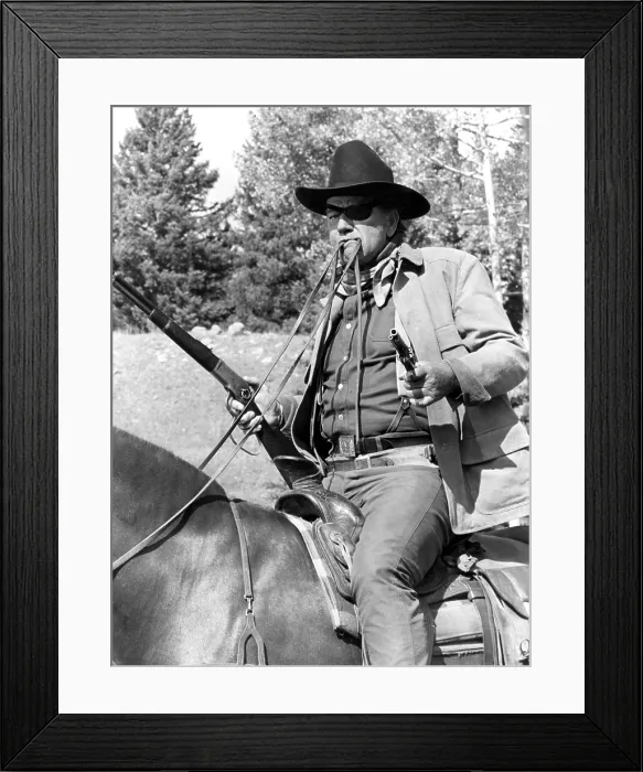 Framed Print : TRUE GRIT, John Wayne, 1969