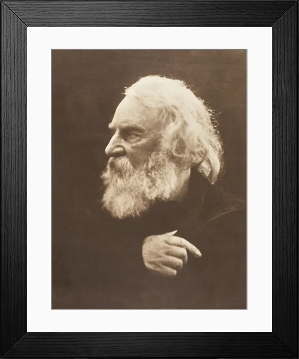 Framed Print : Henry Wadsworth Longfellow, 1868, by Julia Margaret Cameron. Longfellows best-known poems created myths and classic epics from American history Framed Print : Henry Wadsworth Longfellow, 1868, by Julia Margaret Cameron. Longfellows best-known poems created myths and classic epics from American history
