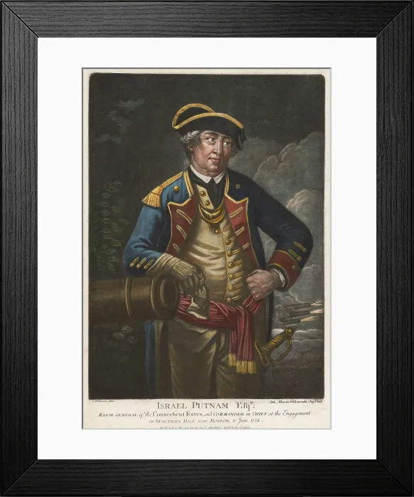 Framed Print : American Revolution, Israel Putman, Major General was in the Army of Observation the predecessor of the Continental Army Framed Print : American Revolution, Israel Putman, Major General was in the Army of Observation the predecessor of the Continental Army
