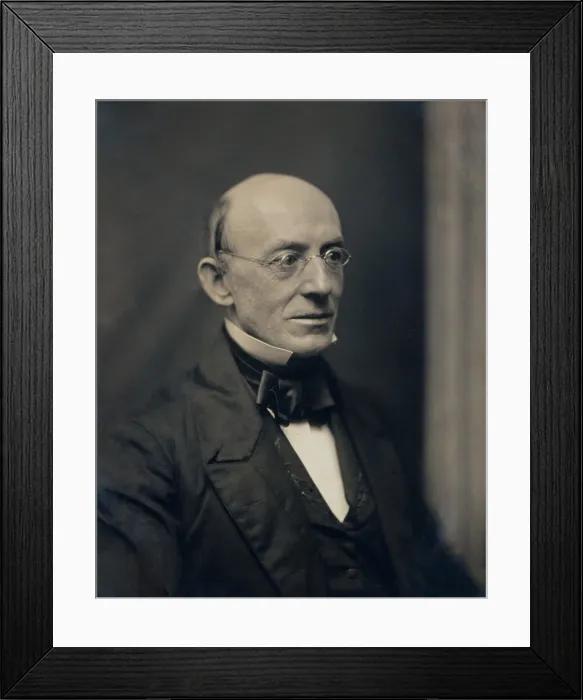 Framed Print : William Lloyd Garrison, the prominent American abolitionist, ca. 1850, daguerreotype by Southworth and Hawes, Boston Framed Print : William Lloyd Garrison, the prominent American abolitionist, ca. 1850, daguerreotype by Southworth and Hawes, Boston