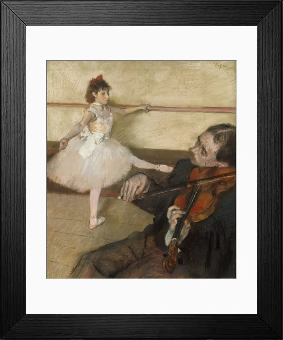 Framed Print : The Dance Lesson, by Edgar Degas, 1879, French impressionist drawing, pastel on paper Framed Print : The Dance Lesson, by Edgar Degas, 1879, French impressionist drawing, pastel on paper