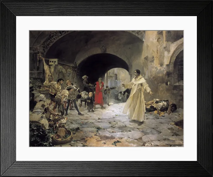 Framed Print : SOROLLA, Joaquin (1863-1923); SOROLLA, Joaquin (1863-1923). Father Jofre protecting a madman. 1887; Father Jofre protecting a madman. 1887. SPAIN. Valencia. Generalitat Palace Framed Print : SOROLLA, Joaquin (1863-1923); SOROLLA, Joaquin (1863-1923). Father Jofre protecting a madman. 1887; Father Jofre protecting a madman. 1887. SPAIN. Valencia. Generalitat Palace