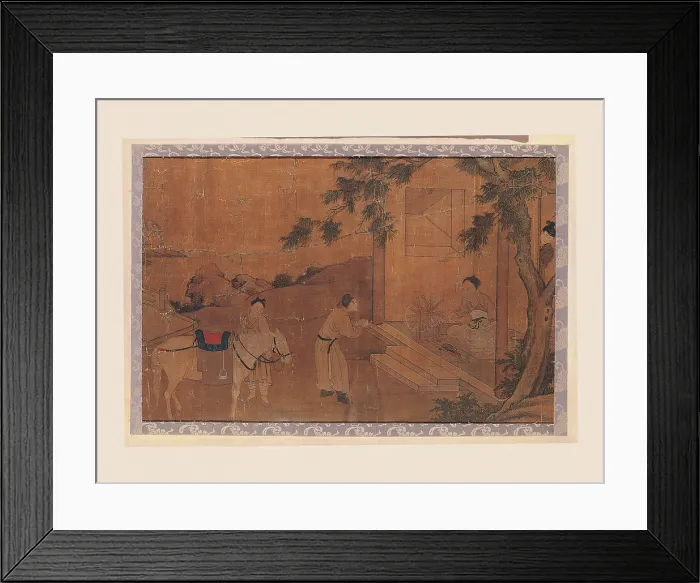 Framed Print : Farewell to the Mother, by Chien Hsuan, 13th Century, cm 26 x 40 - Italy, Lazio, Rome, Palazzo Koch, Banca dItalia-Gualino collection. All