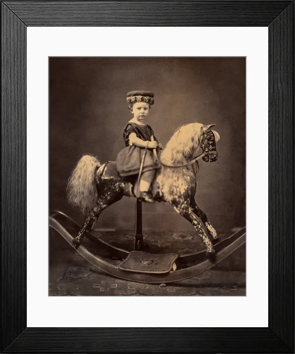 Framed Print : Francis Wayland Sherman at the Age of 2 Years 10 Months, 1862, in a photograph by H.N. Roberts