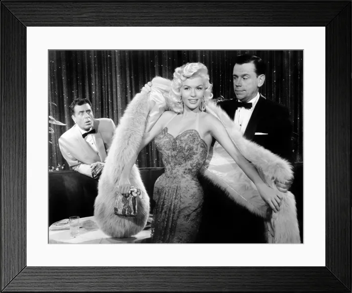 Framed Print : THE GIRL CAN'T HELP IT, Jayne Mansfield, Tom Ewell, 1956, TM and Copyright (c)20th Century Fox Film Corp. All rights reserved Framed Print : THE GIRL CAN'T HELP IT, Jayne Mansfield, Tom Ewell, 1956, TM and Copyright (c)20th Century Fox Film Corp. All rights reserved