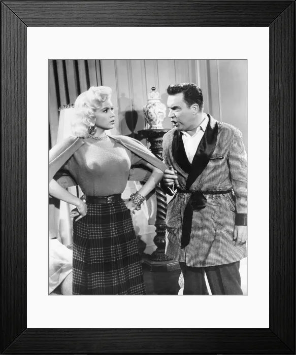 Framed Print : THE GIRL CAN'T HELP IT, from left: Jayne Mansfield, Edmond O'Brien, 1956, TM & Copyright 20th Century Fox Film Corp. / courtesy Everett Collection Framed Print : THE GIRL CAN'T HELP IT, from left: Jayne Mansfield, Edmond O'Brien, 1956, TM & Copyright 20th Century Fox Film Corp. / courtesy Everett Collection