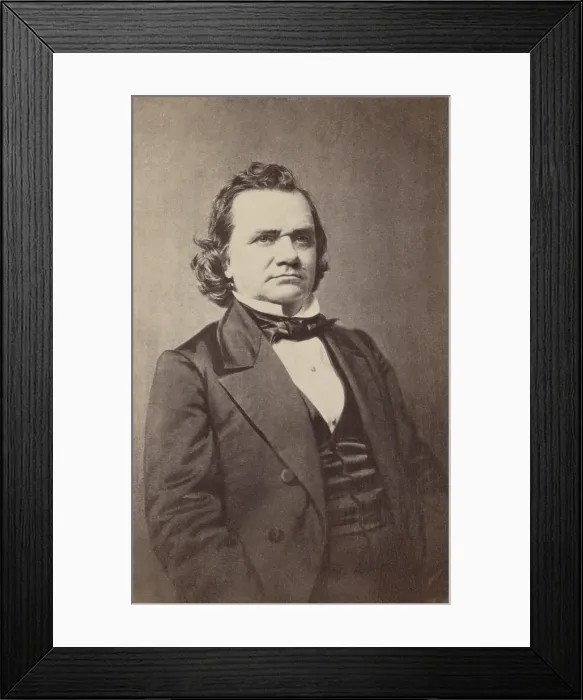 Framed Print : Stephen A. Douglas, photo by Edward Anthony, c. 1860. His Senate career from 1847-1861 was dominated by slavery issues