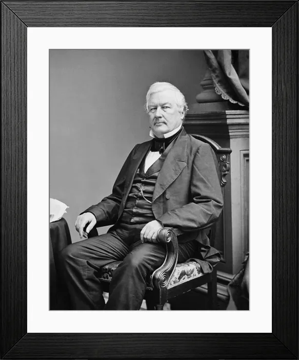 Framed Print : Millard Fillmore became president on the death of Zachary Taylor in July 1850 Framed Print : Millard Fillmore became president on the death of Zachary Taylor in July 1850