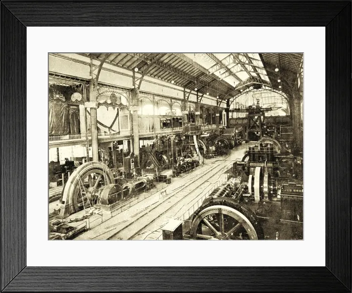 Framed Print : Paris Universal Exhibition (Exposition Universelle) of 1900. French section of the Gallery of Machines. - Iberfoto / Everett Collection (589214)**US SALES ONLY**