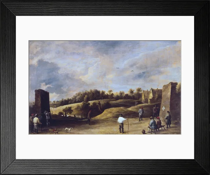 Framed Print : TENIERS II, David, 'the Younger' (1610-1690). The Archery Contest. 2nd half 16th c.I - 1690. Flemish art. Oil on wood. SPAIN. Madrid. Prado Museum
