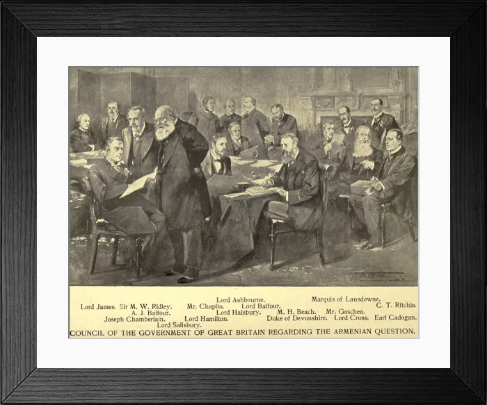 Framed Print : Council of the Government of Great Britain regarding the Armenian Question Framed Print : Council of the Government of Great Britain regarding the Armenian Question