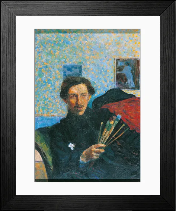 Framed Print : Self portrait, by Umberto Boccioni, 1905 - 1906, 20th Century, oil on canvas, cm 100 x 70 - Italy, Lombardy, Milan, Brera Art Gallery. All