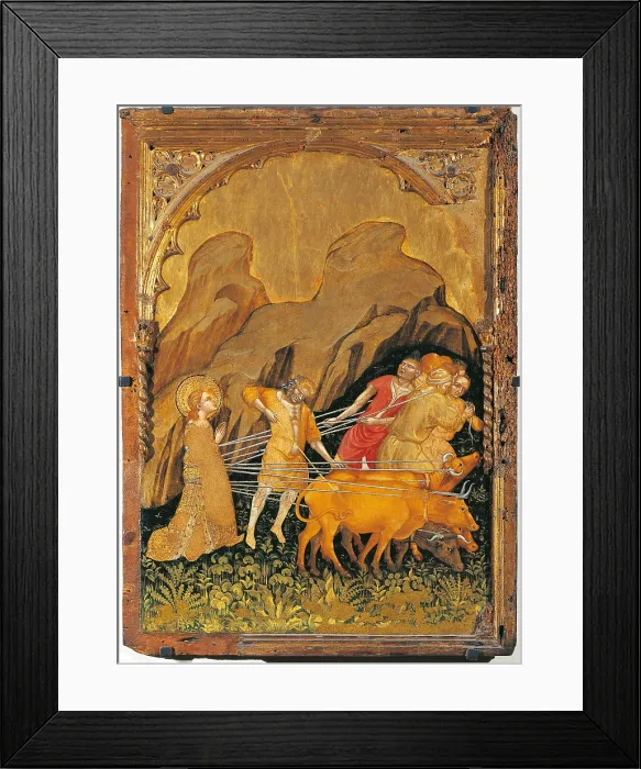 Framed Print : Stories of St Lucy, by Jacobello del Fiore, 1400 - 1450 about, 15th Century, panel, - Italy, Marche, Ascoli Piceno, Fermo, Municipal Picture Gallery Framed Print : Stories of St Lucy, by Jacobello del Fiore, 1400 - 1450 about, 15th Century, panel, - Italy, Marche, Ascoli Piceno, Fermo, Municipal Picture Gallery
