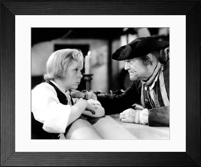 Framed Print : TREASURE ISLAND, Jackie Cooper, Lionel Barrymore, 1934