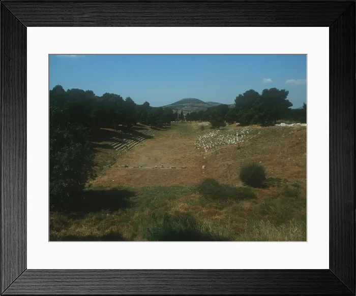 Framed Print : Stadium - Greece, Epidauros. Whole artwork view. View of the remains - 2004 / Luca Mozzati / Archivio Luca Mozzati / Mondadori Portfolio / Everett Collection (1793269)**US SALES ONLY**