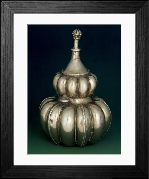 Framed Print : Poporo. Lime container used to carry the lime to the mouth while chewing coca leaves. Poporos are also attributed with mystical powers and social status
