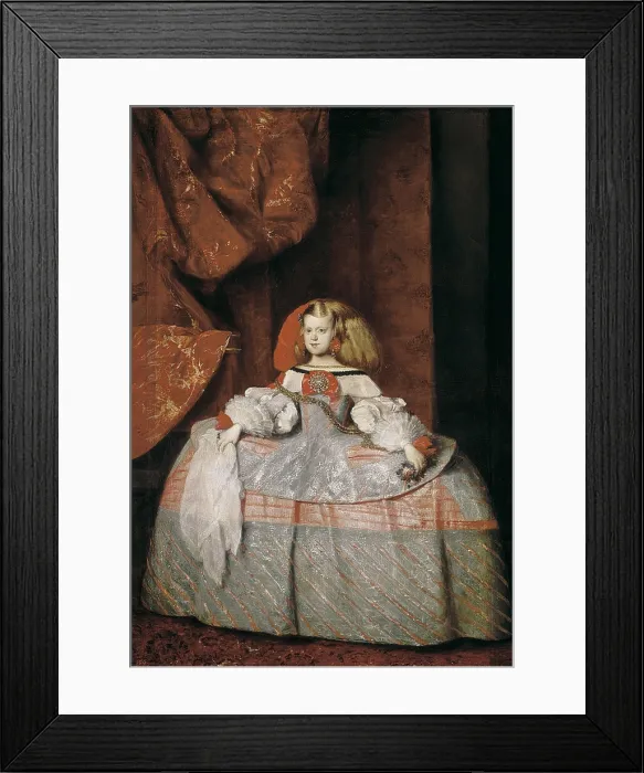 Framed Print : VELAZQUEZ, Diego Rodriguez de Silva (1599-1660). The Infanta Maria Marguerita. 1650. Baroque art. Oil on canvas. SPAIN. Madrid. Prado Museum Framed Print : VELAZQUEZ, Diego Rodriguez de Silva (1599-1660). The Infanta Maria Marguerita. 1650. Baroque art. Oil on canvas. SPAIN. Madrid. Prado Museum