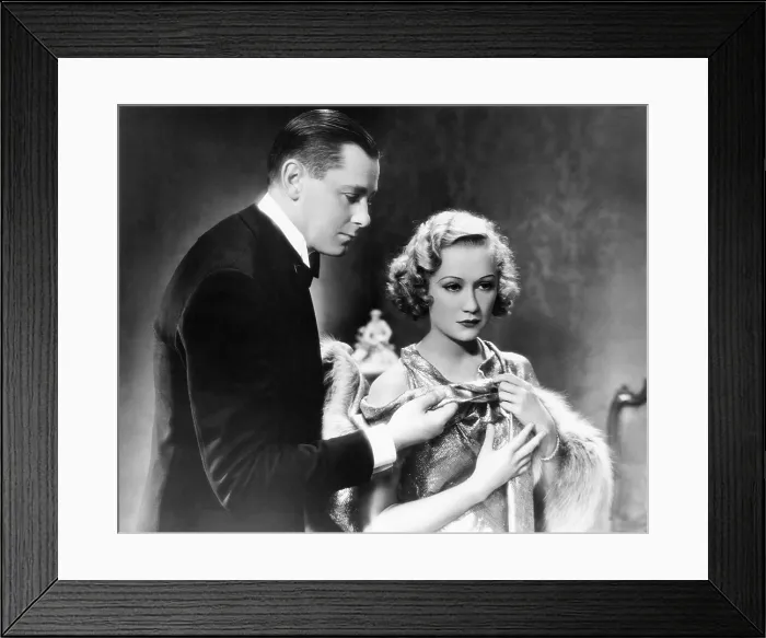 Framed Print : TROUBLE IN PARADISE, from left, Herbert Marshall, Miriam Hopkins, 1932