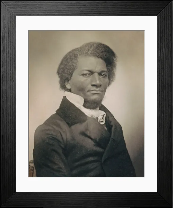 Framed Print : Frederick Douglass, former slave and abolitionist orator, escaped slavery in 1838. He established a newspaper, NORTH STAR, which he edited for seventeen years Framed Print : Frederick Douglass, former slave and abolitionist orator, escaped slavery in 1838. He established a newspaper, NORTH STAR, which he edited for seventeen years