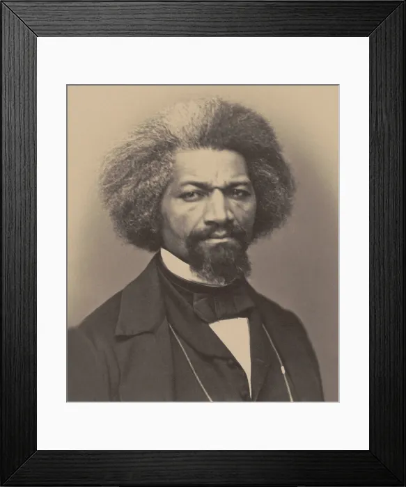 Framed Print : Frederick Douglass, former slave and abolitionist orator, in 1862 Framed Print : Frederick Douglass, former slave and abolitionist orator, in 1862