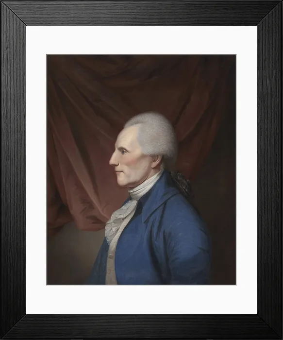 Framed Print : Richard Henry Lee, by Charles Willson Peale, 1770-1799, American painting, oil on canvas