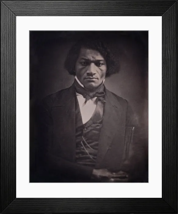 Framed Print : Frederick Douglass, fugitive slave, author, and abolitionist orator in 1847. Douglass was about 30 years old, and had recently traveled to Europe Framed Print : Frederick Douglass, fugitive slave, author, and abolitionist orator in 1847. Douglass was about 30 years old, and had recently traveled to Europe