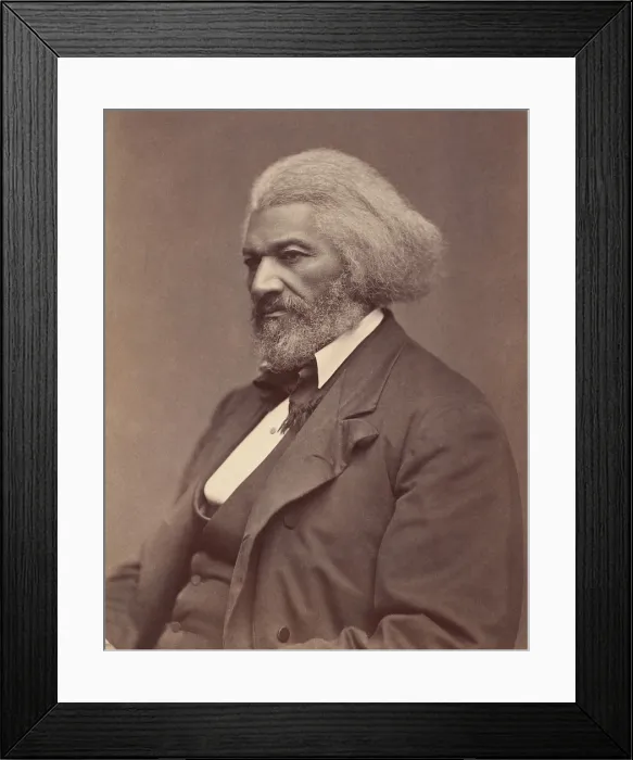 Framed Print : Frederick Douglass, former slave and abolitionist orator, c. 1876-80 Framed Print : Frederick Douglass, former slave and abolitionist orator, c. 1876-80