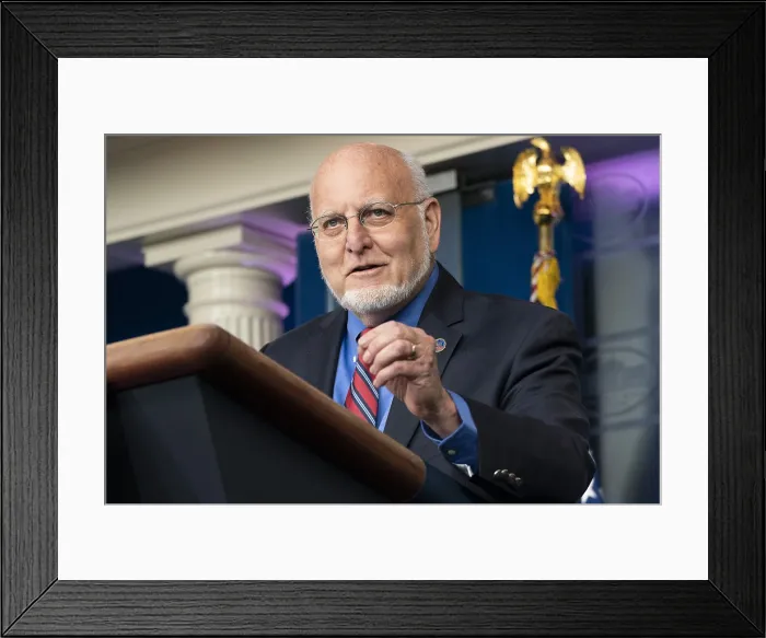 Framed Print : Dr. Robert R. Redfield, director of the Centers for Disease Control and Prevention, speaks at a coronavirus briefing, at the White House, April 22, 2020 (BSLOC_2020_4_32) Framed Print : Dr. Robert R. Redfield, director of the Centers for Disease Control and Prevention, speaks at a coronavirus briefing, at the White House, April 22, 2020 (BSLOC_2020_4_32)