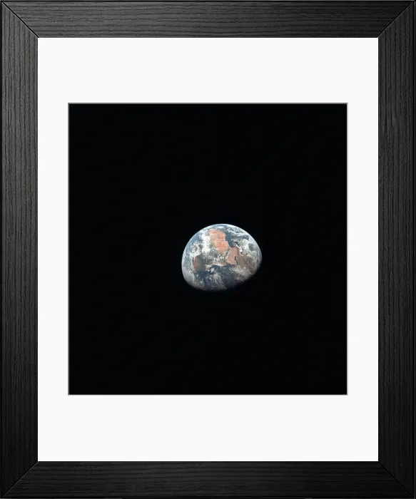Framed Print : Apollo 11 Earth view from space. African and the Middle East from more than 100, 000 miles. July 17, 1969