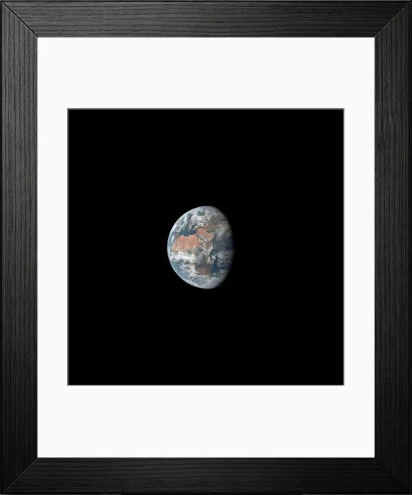 Framed Print : Apollo 11 Earth view from space. African and the Middle East from more than 100, 000 miles. July 17, 1969