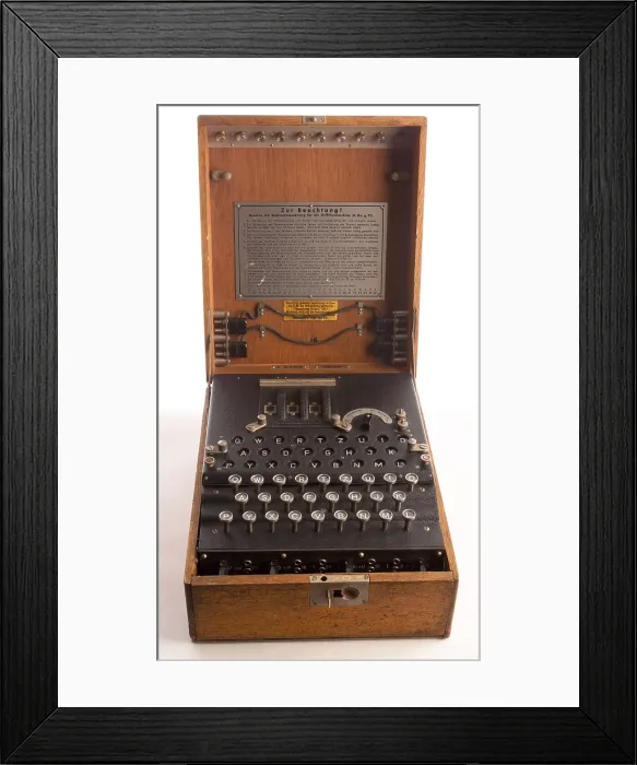 Framed Print : Enigma, the German cipher machine created codes for sending messages during World War 2