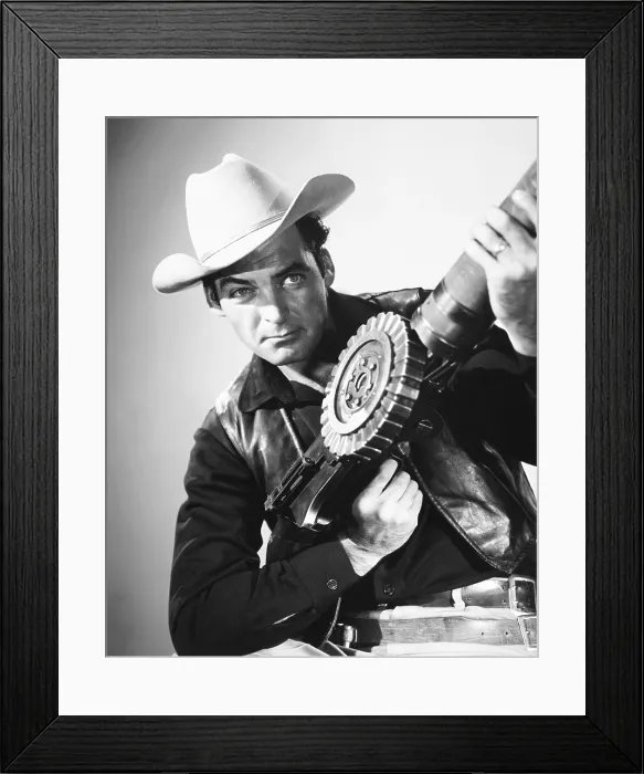 Framed Print : THE TREASURE OF PANCHO VILLA, Rory Calhoun, 1955