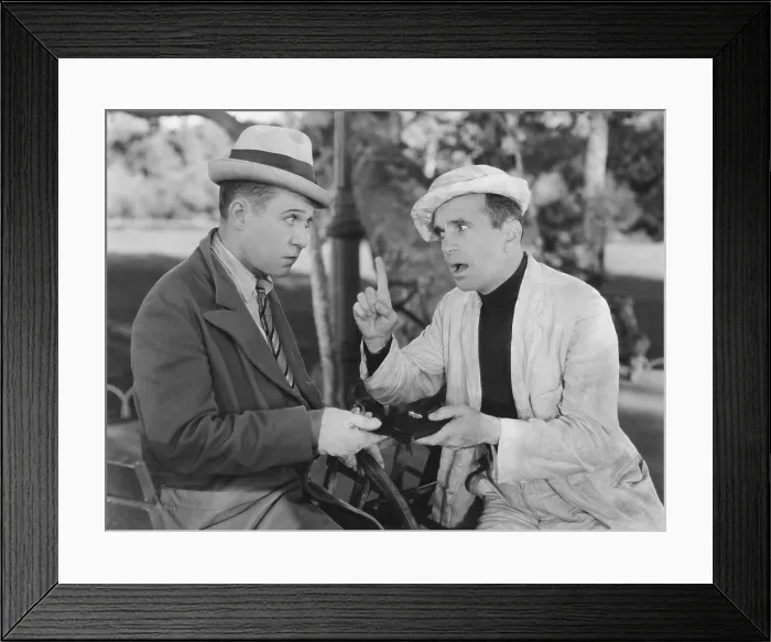 Framed Print : HALLELUJAH I'M A BUM, from left: Harry Langdon, Al Jolson, 1933 Framed Print : HALLELUJAH I'M A BUM, from left: Harry Langdon, Al Jolson, 1933
