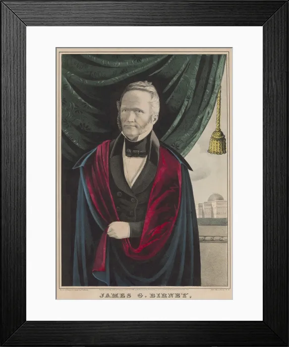 Framed Print : James G. Birney, American abolitionist, politician, and lawyer from Kentucky Framed Print : James G. Birney, American abolitionist, politician, and lawyer from Kentucky