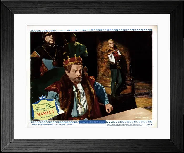 Framed Print : HAMLET, from left, Basil Sydney, Laurence Olivier, 1948 Framed Print : HAMLET, from left, Basil Sydney, Laurence Olivier, 1948