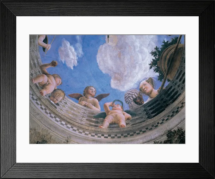 Framed Print : Mantegna Andrea, Decoration of the Camera degli Sposi (Camera Picta), 1465 - 1474, 15th Century, fresco and dry tempera, Italy, Lombardy, Mantua