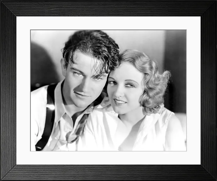 Framed Print : GIRLS DEMAND EXCITEMENT, from left, John Wayne, Virginia Cherrill, 1931, TM and copyright 20th Century Fox Film Corp. All rights reserved / Courtesy: Everett Collection