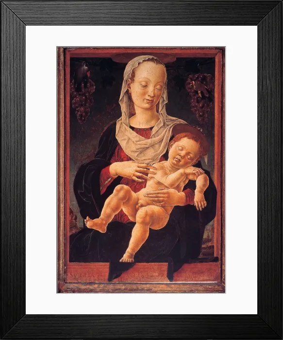Framed Print : Tura Cosm, Madonna with the Sleeping Child (Madonna of the Zodiac), 1460 - 1463, 15th Century, tempera on panel, Italy, Veneto, Venice Framed Print : Tura Cosm, Madonna with the Sleeping Child (Madonna of the Zodiac), 1460 - 1463, 15th Century, tempera on panel, Italy, Veneto, Venice